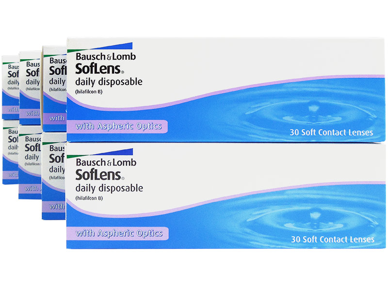 Soflens 1 Day 8-Box Daily Disposable Contact Lenses 30 Lenses Per Box