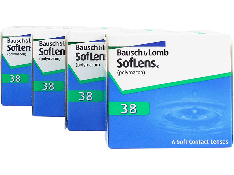Soflens 38 4-Box Monthly Disposable Contact Lenses 6 Lenses Per Box