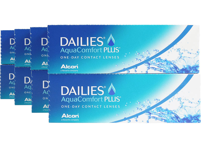 Dailies Aqua Comfort Plus 8-Box Daily Disposable Contact Lenses