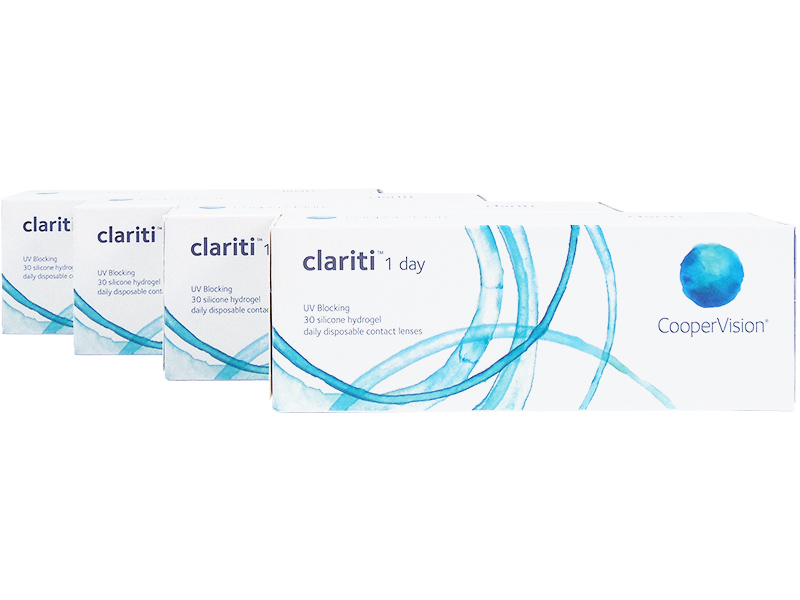 Clariti 1 Day 4-Box Daily Disposable Contact Lenses 30 Lenses Per Box