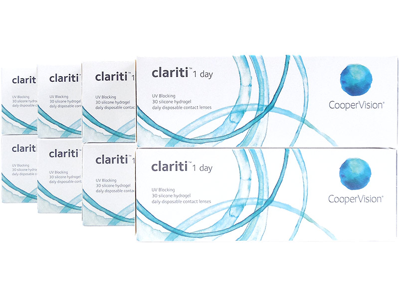 Clariti 1 Day 8-Box Daily Disposable Contact Lenses 30 Lenses Per Box