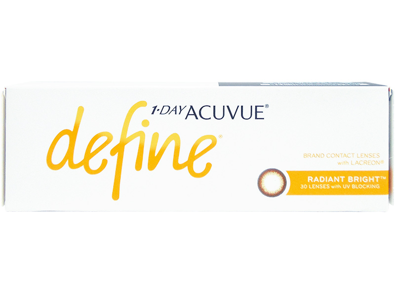 1 Day Acuvue Define Radiant Bright With LACREON Daily Disposable Contact Lenses