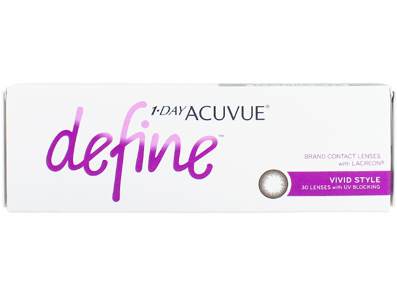1 Day Acuvue Define Moist Vivid Style Daily Disposable Color Contact Lenses