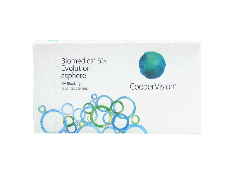 Biomedics 55 Evolution Weekly Disposable Contact Lenses 6 Lenses Per Box